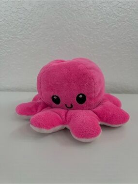 Reversible Mood Octopus Plush Pink & Light Pink Double-Sided Stuffed Animal